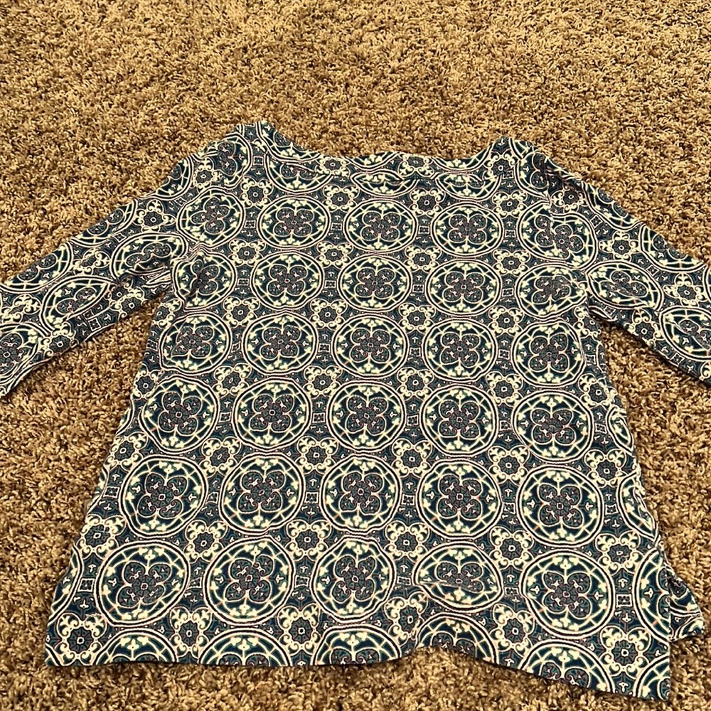Talbots 3/4 Sleeve Shirt - Picture 7 of 8